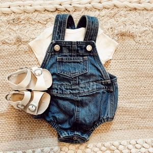 Denim overalls